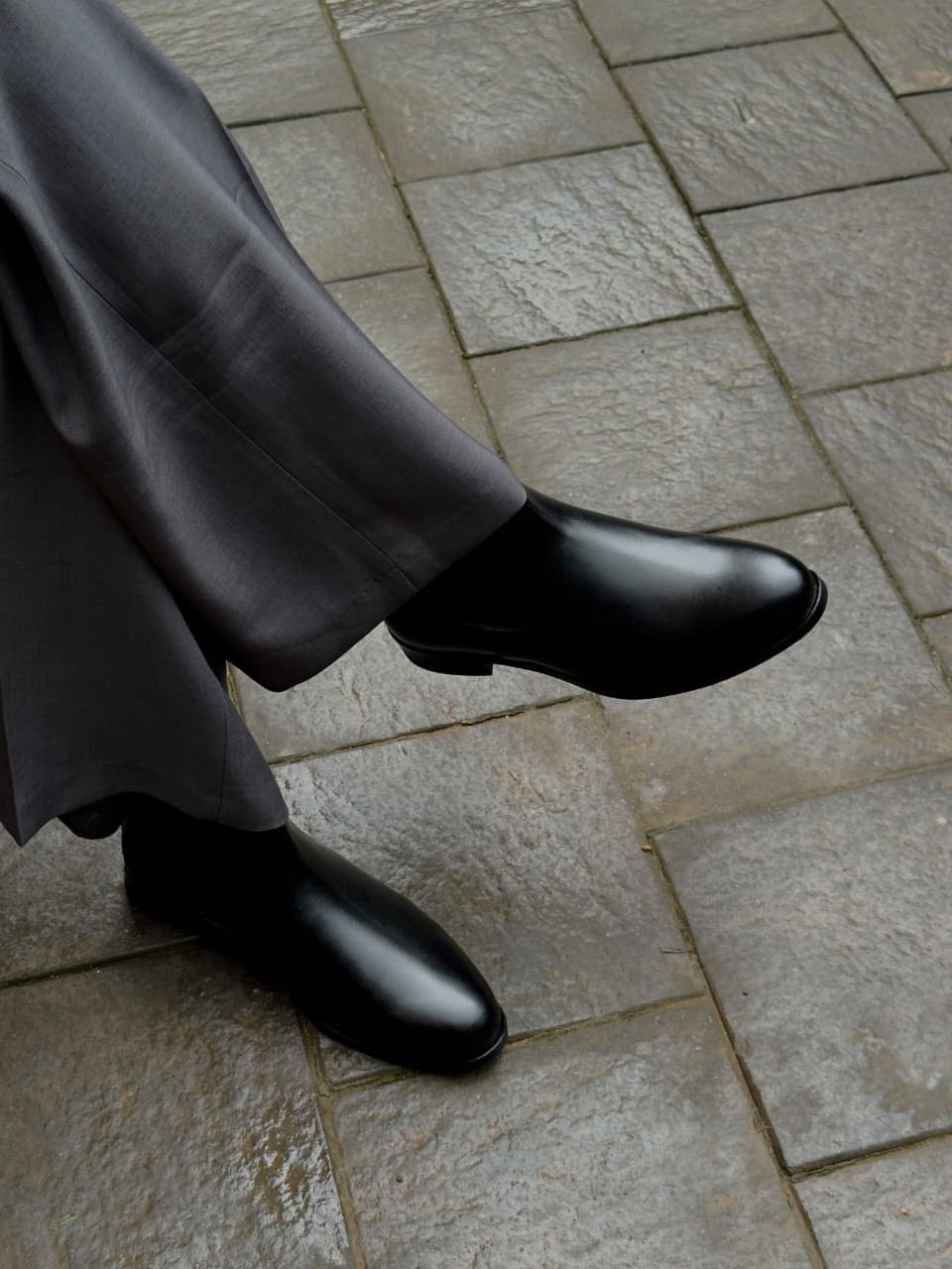 Zara Collection Smooth Leather Chelsea Boots