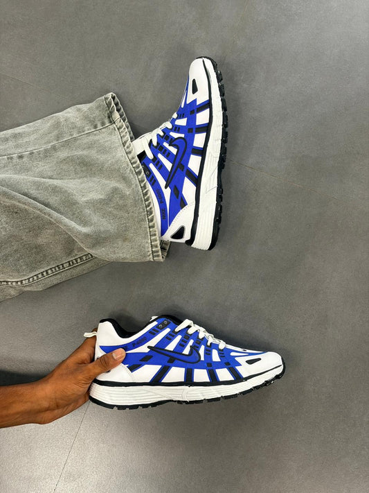 Nike P-6000 in White/Racer Blue/Black