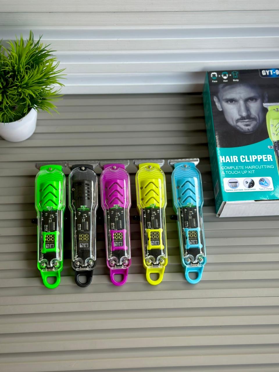 GYT-999 Transparent Professional Hair Clipper & Trimmer | Randomly