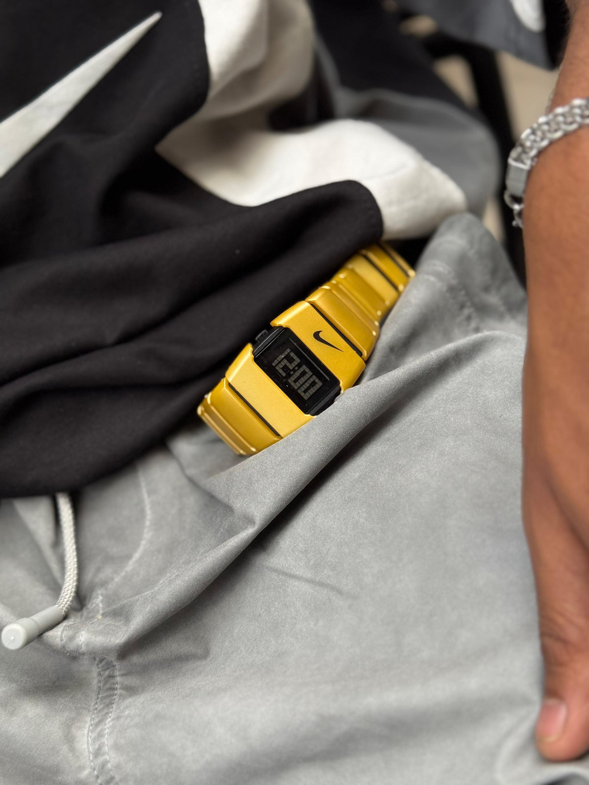 This Nike watch blends sporty style with a bold, futuristic design that stands out effortlessly.