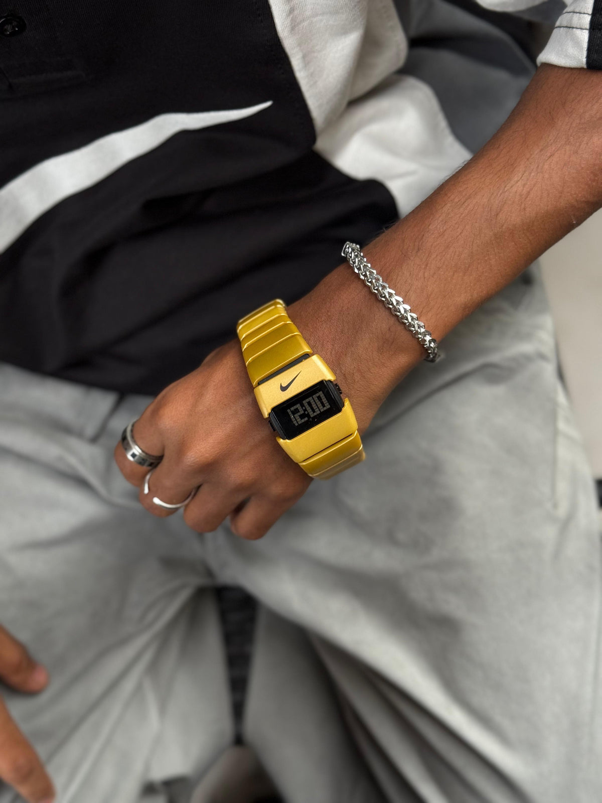 This Nike watch blends sporty style with a bold, futuristic design that stands out effortlessly.