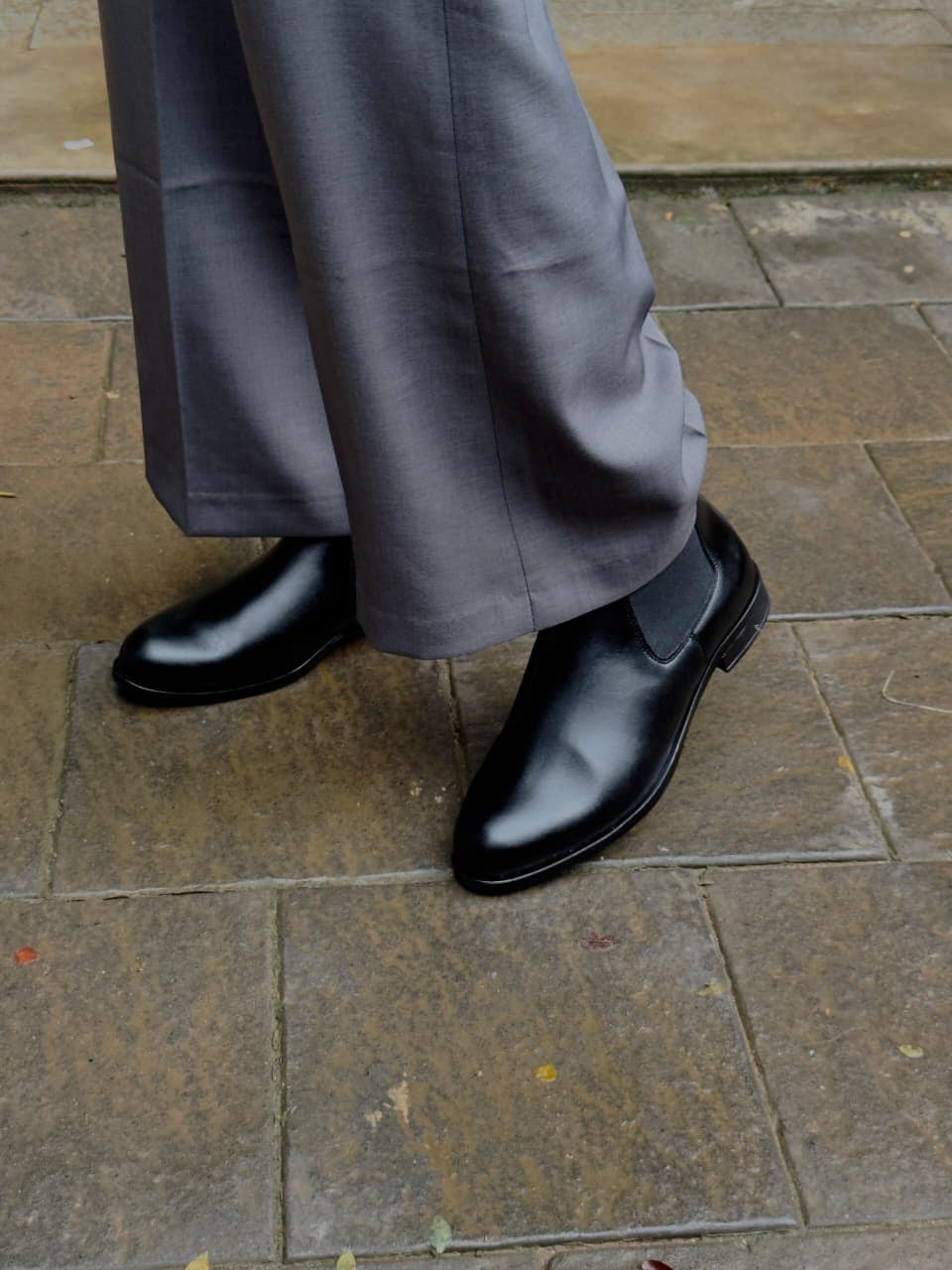 Zara Collection Smooth Leather Chelsea Boots
