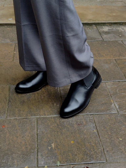 Zara Collection Smooth Leather Chelsea Boots