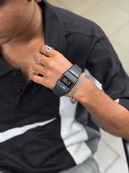 This Nike watch blends sporty style with a bold, futuristic design that stands out effortlessly.