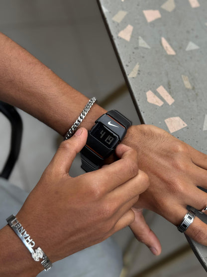 This Nike watch blends sporty style with a bold, futuristic design that stands out effortlessly.
