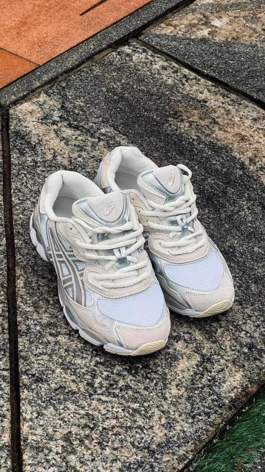 ASICS Gel-NYC — White/Silver (“Oyster Grey”-style)