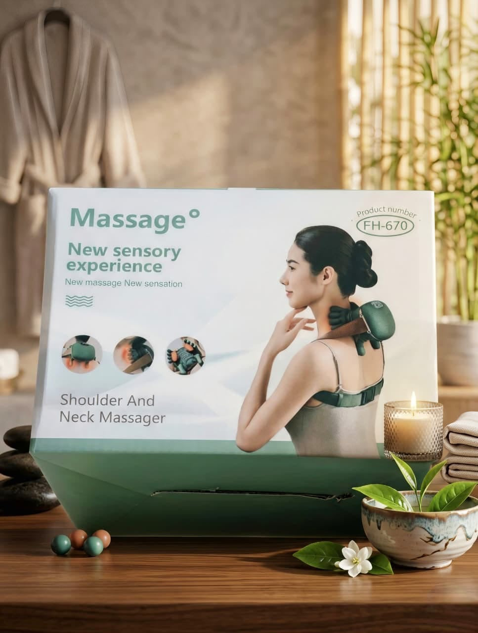 FH-670 Shoulder and Neck Massager – Your Personal On-The-Go Masseur