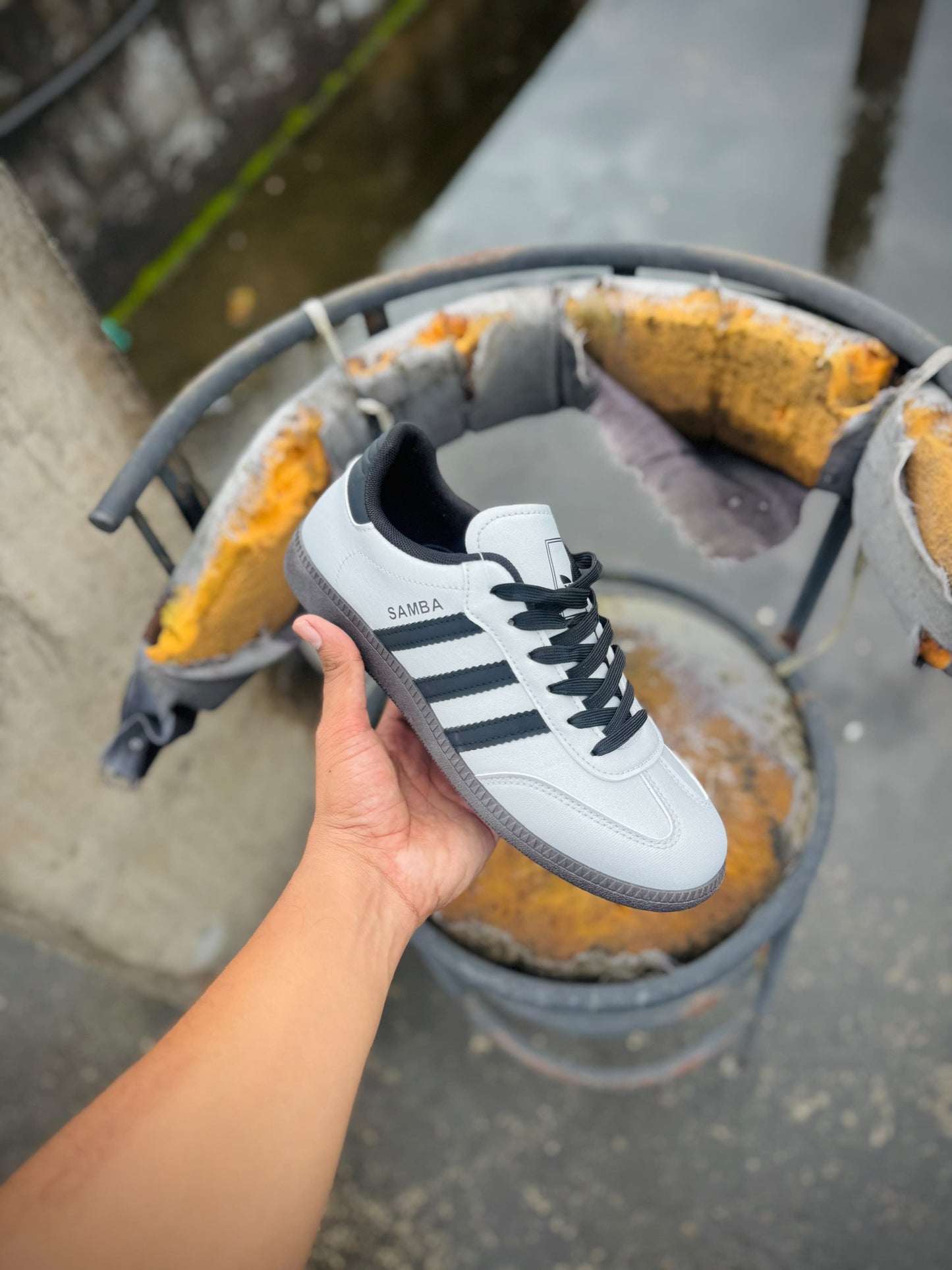 Adidas Samba OG “White/Core Black/Grey” (Gum Sole)