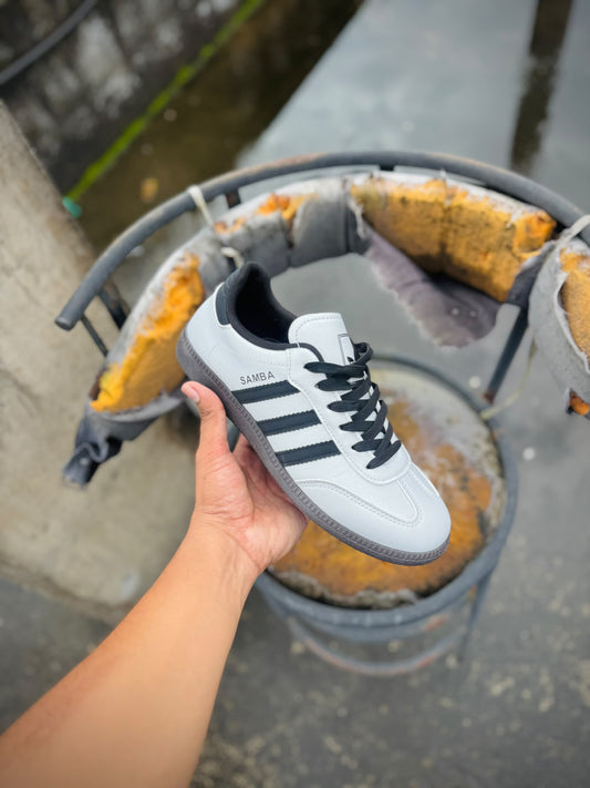 Adidas Samba OG “White/Core Black/Grey” (Gum Sole)