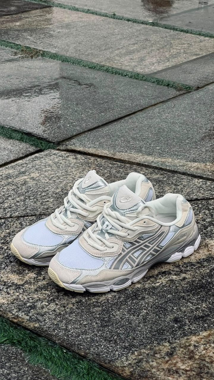 ASICS Gel-NYC — White/Silver (“Oyster Grey”-style)