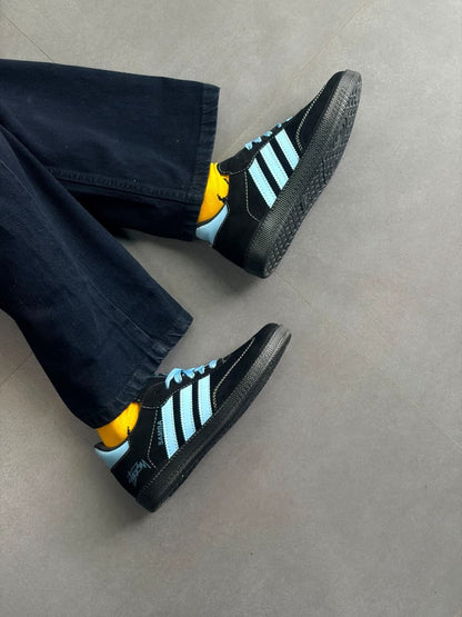 adidas Samba — Custom “Stüssy” Edition (Black/Sky Blue)