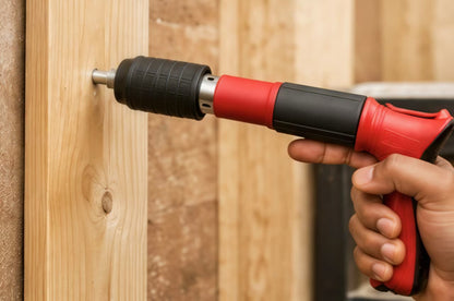Manual Power Nail Gun – Spring-Loaded Steel Nailer | No Air Compressor Needed