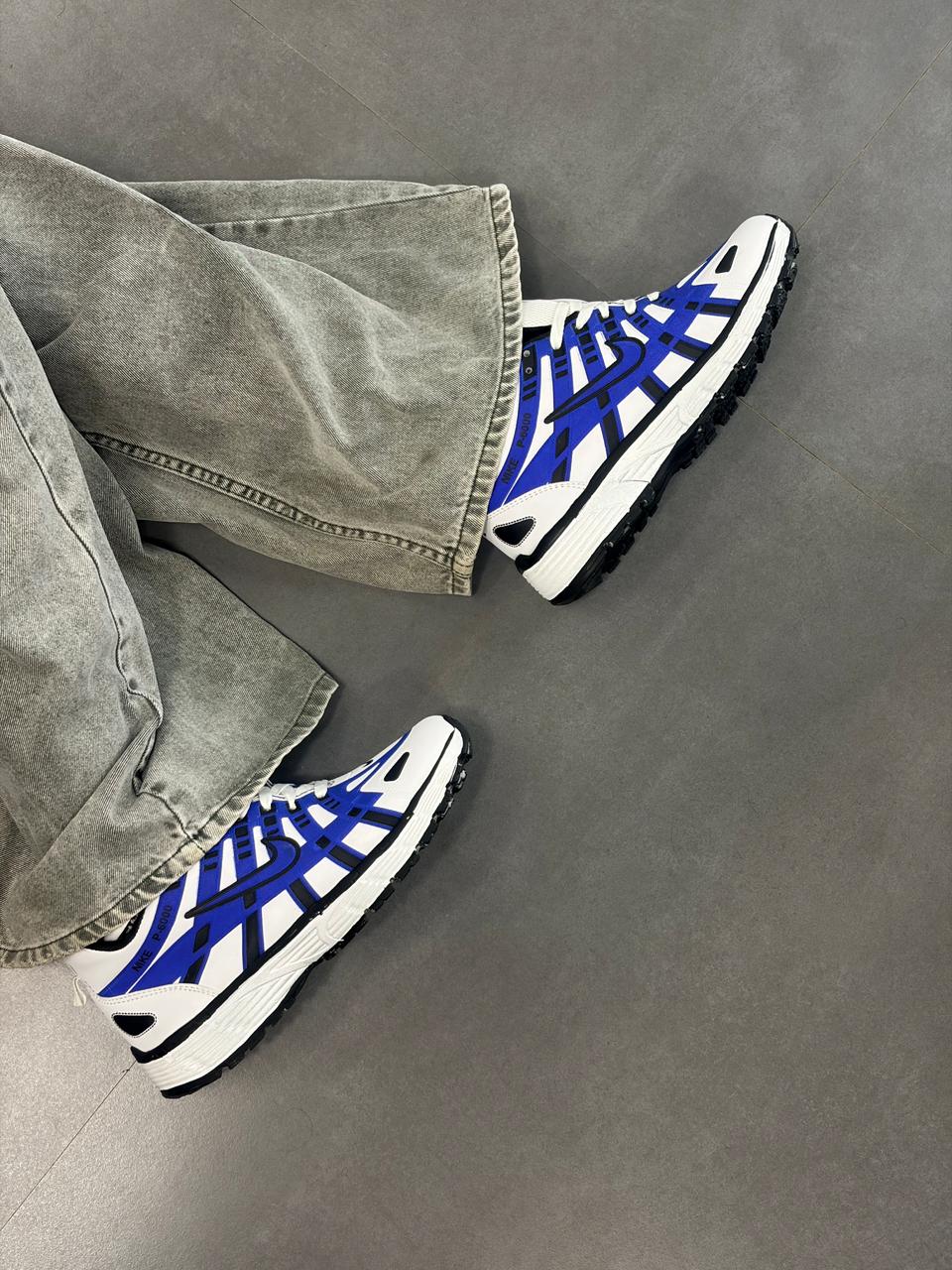 Nike P-6000 in White/Racer Blue/Black