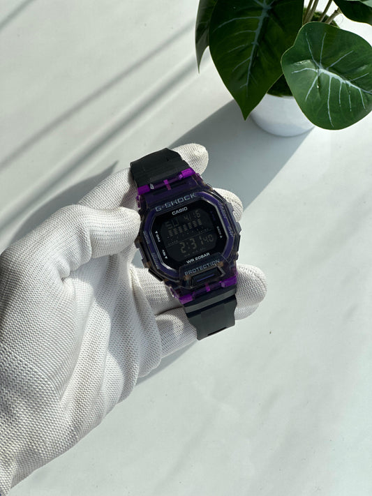 Casio G-Shock Translucent Purple Digital Watch – Jelly Skeleton Edition | Shock & Water Resistant