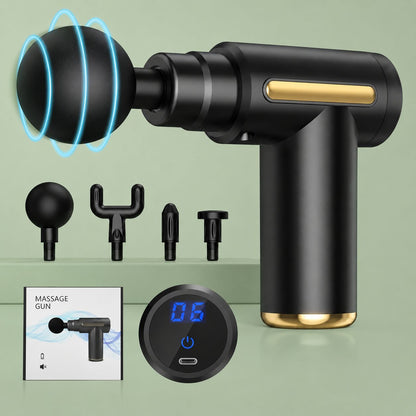 Deep Tissue Massage Gun — Matte Black