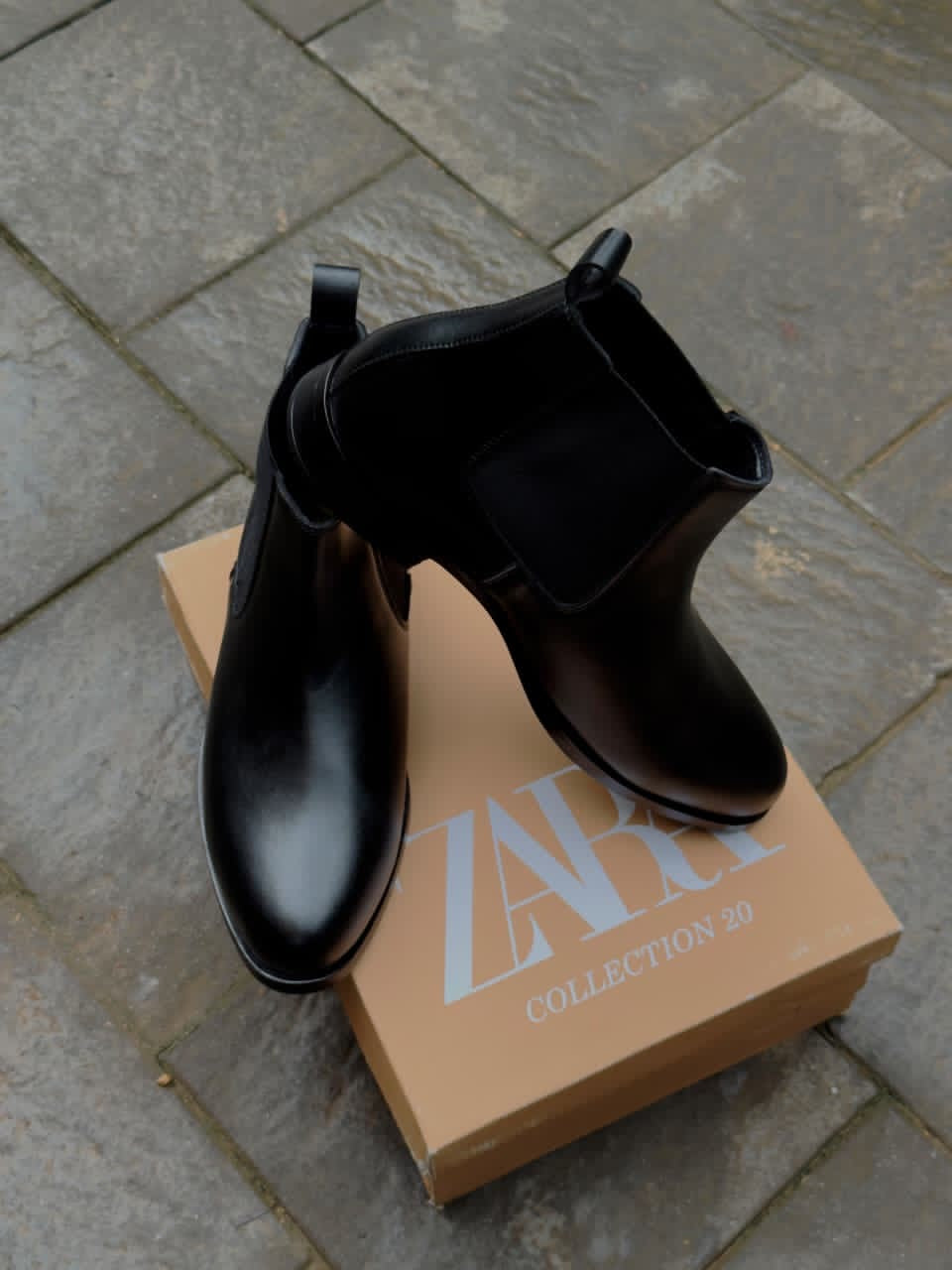 Zara Collection Smooth Leather Chelsea Boots